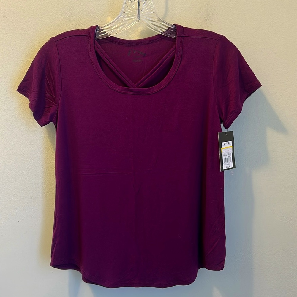 Art Class Deep Burgundy Short Sleeve Tee